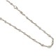 White gold 18k 750/1000 rhombus type necklace