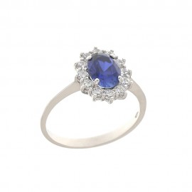 Anello oro hotsell con pietra azzurra