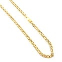Yellow gold 18k 750/1000 shiny, solid gold men's chain